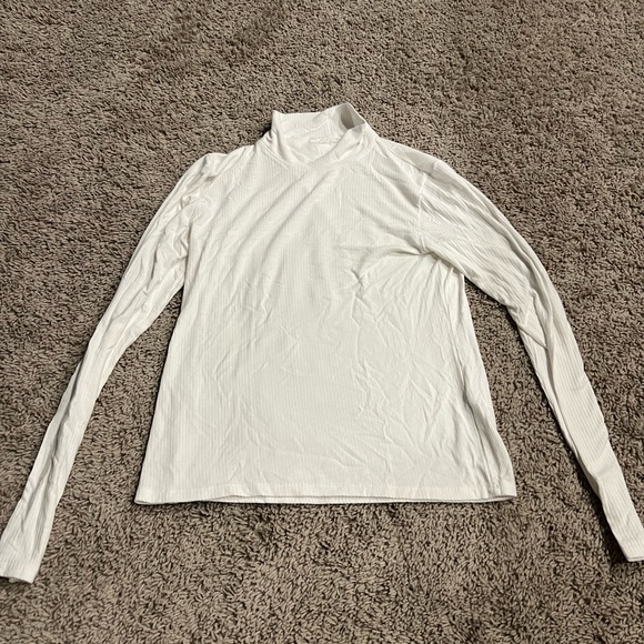 Abercrombie & Fitch Tops - White Long Sleeve Mock Neck
